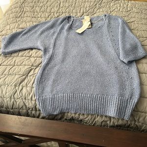 NWT Chicos size 0 short sleeve sweater